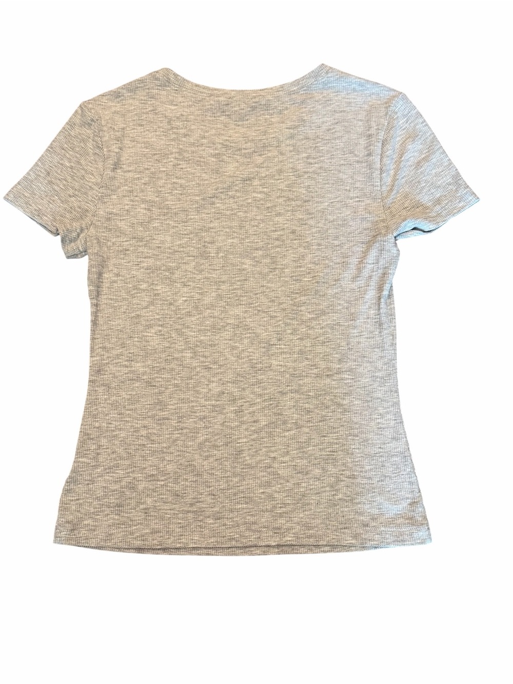 Express Essential Fitted Ribbed Tee - Picture 4 of 6